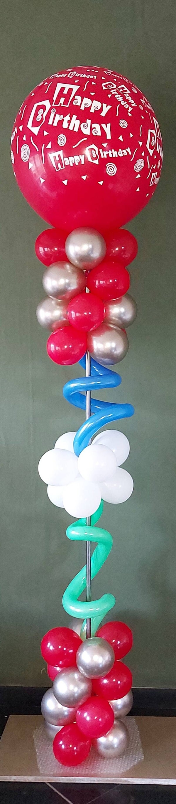 Verjaardagspilaar "Happy Birthday "