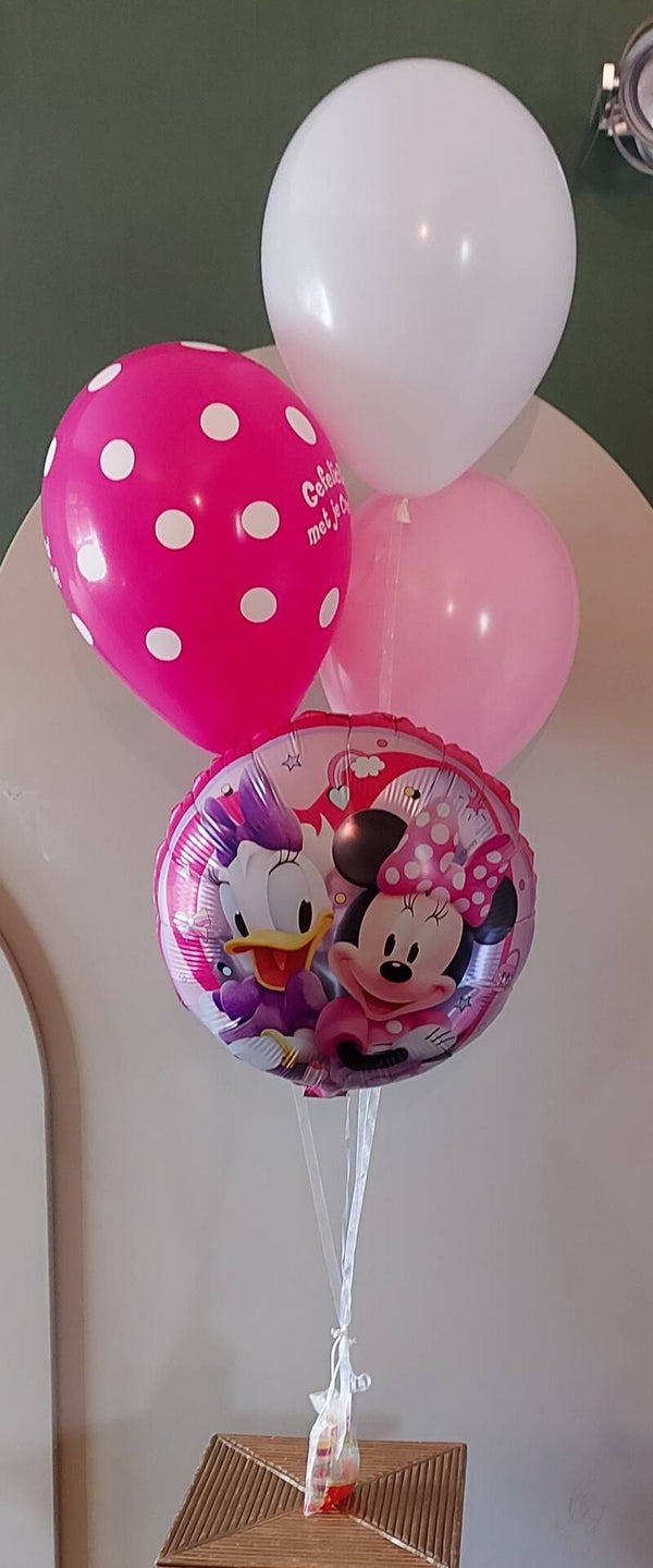 Boeket helium Minnie voor communie
