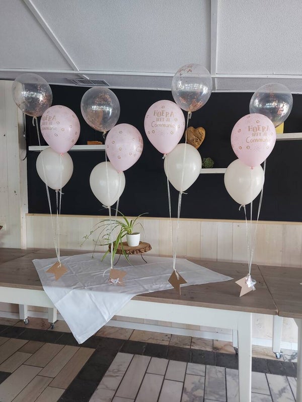 Communie ballonboeket 3 ballonnen