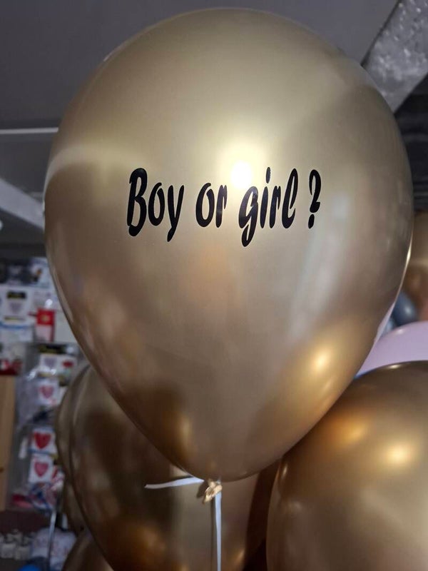 Heliumballonnen met sticker