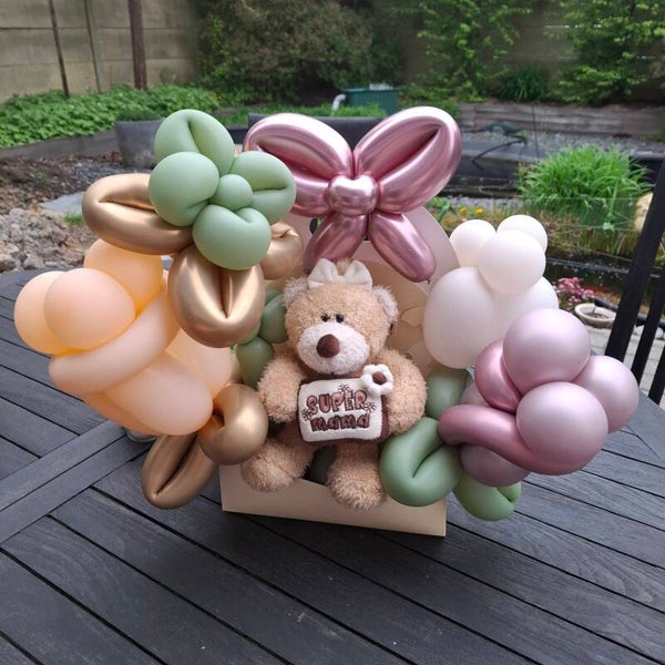 Bloemenkoffer met beertje