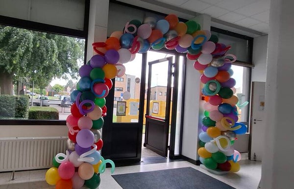 Speelse veelkleurenboog