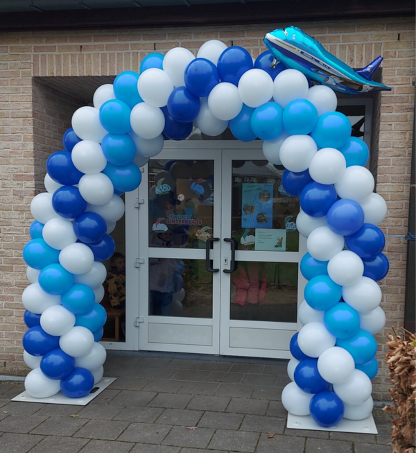 Grote boog met xl folieballon