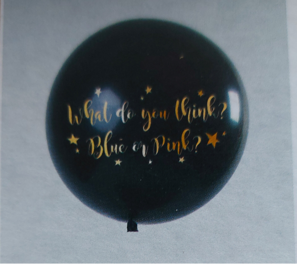 Gender reveal ballon