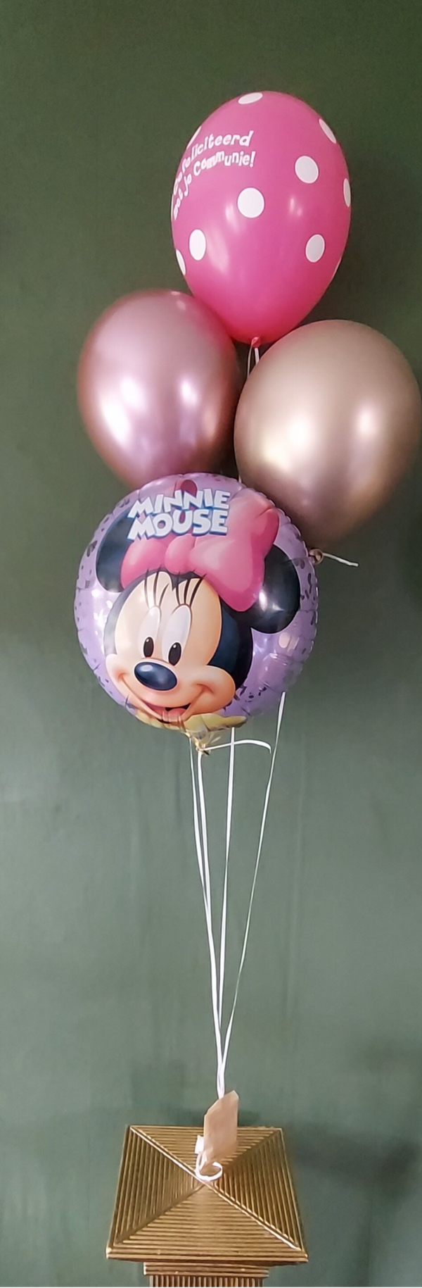 Ballonboeket communie met folie