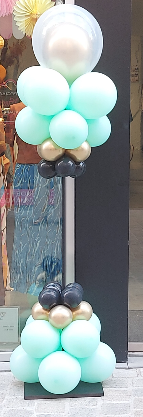 Pilaar munt goud zwart