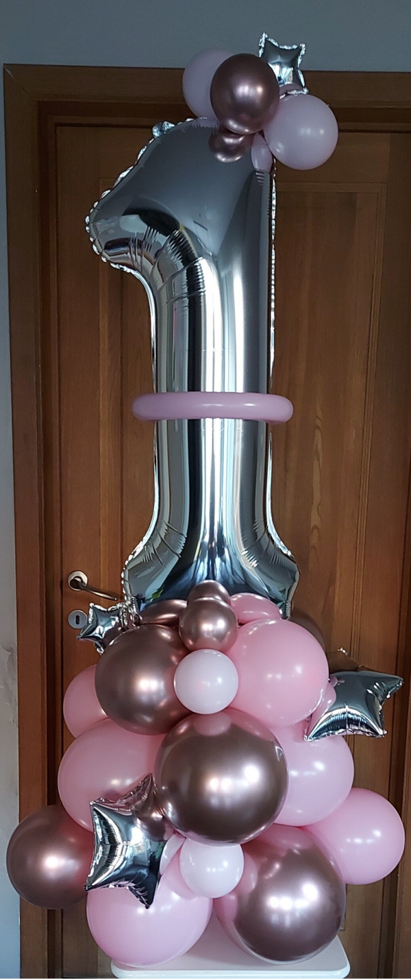 Organic ballonstuk zilver 1