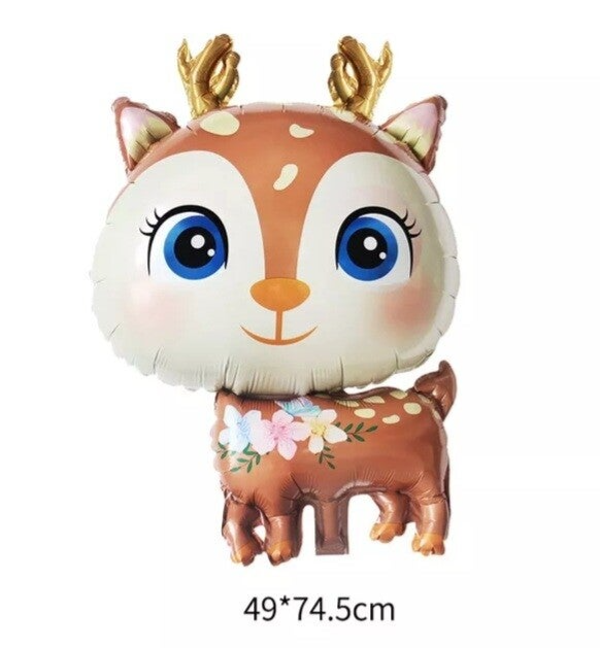 Hertjes met bloemenprint