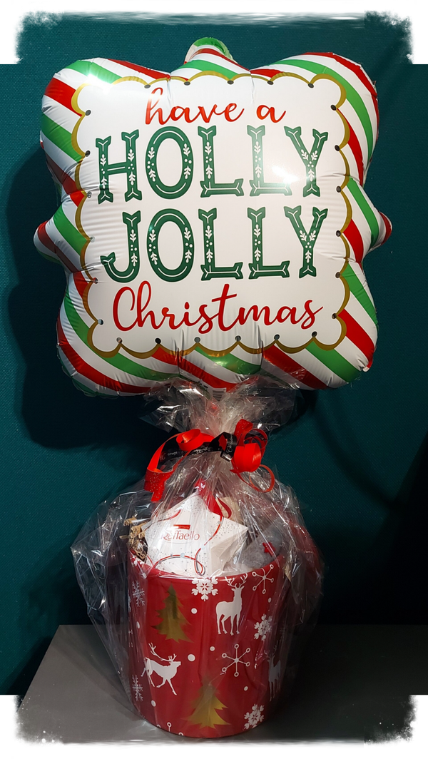 Kersttonnetje gevuld met krasloten