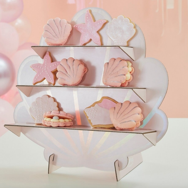 Etagère in vorm van een schelp