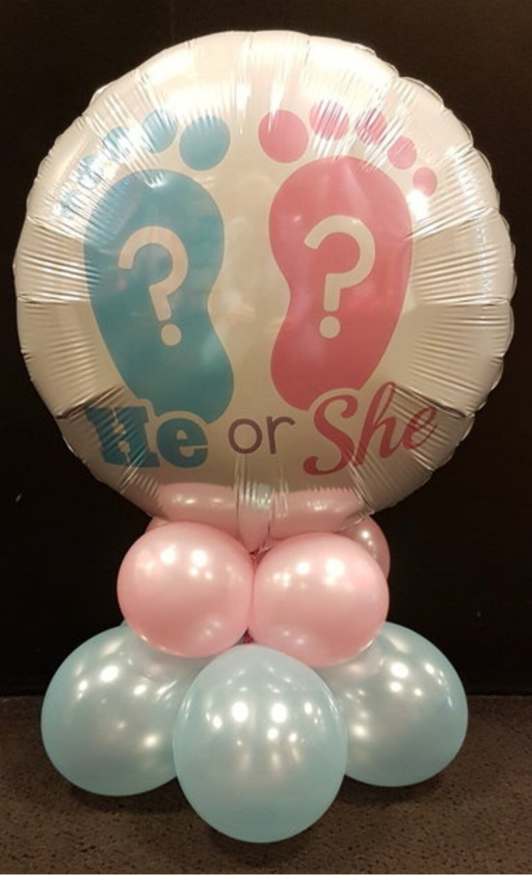 Tafelstukje " he or she"