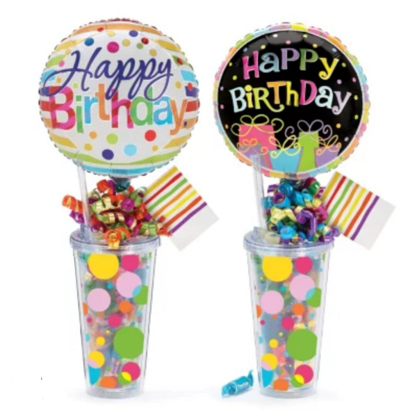 Snoeppot met folieballon