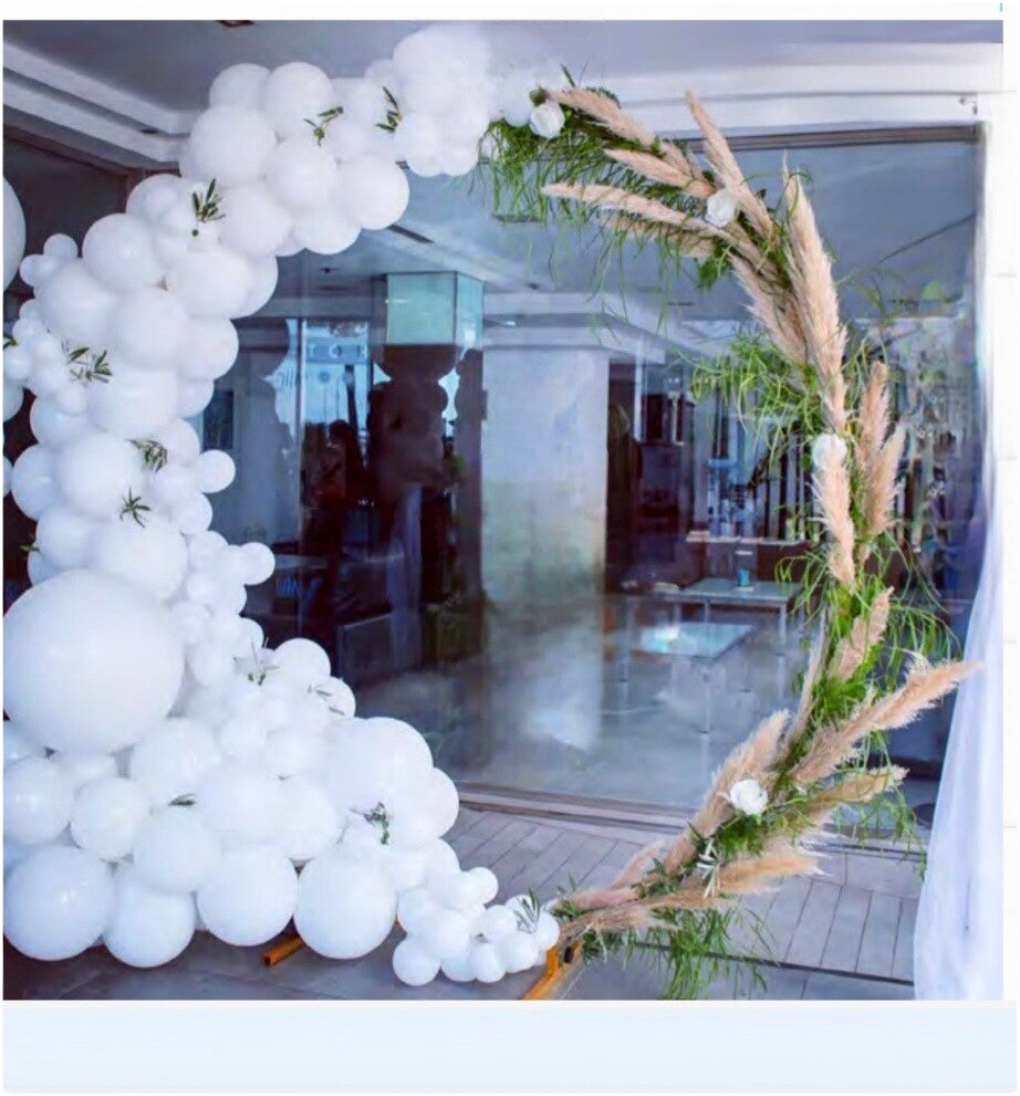 Half gevulde cirkel met pampas