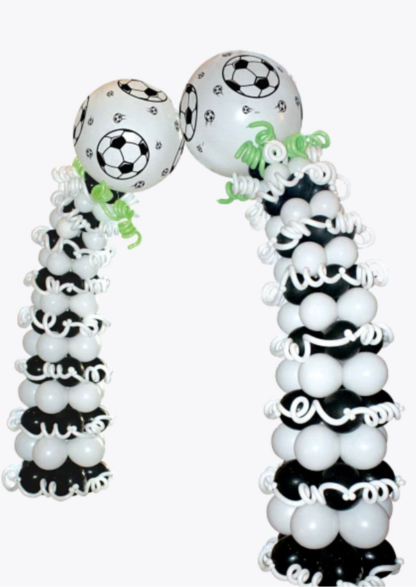 Halve boog voetbalschot