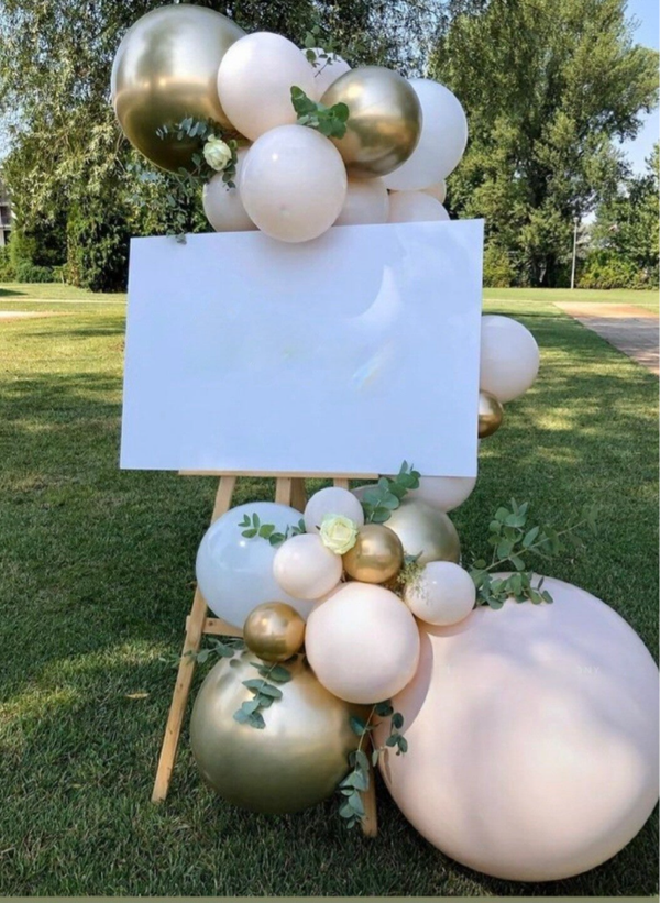 Welkomstbord met organic slinger