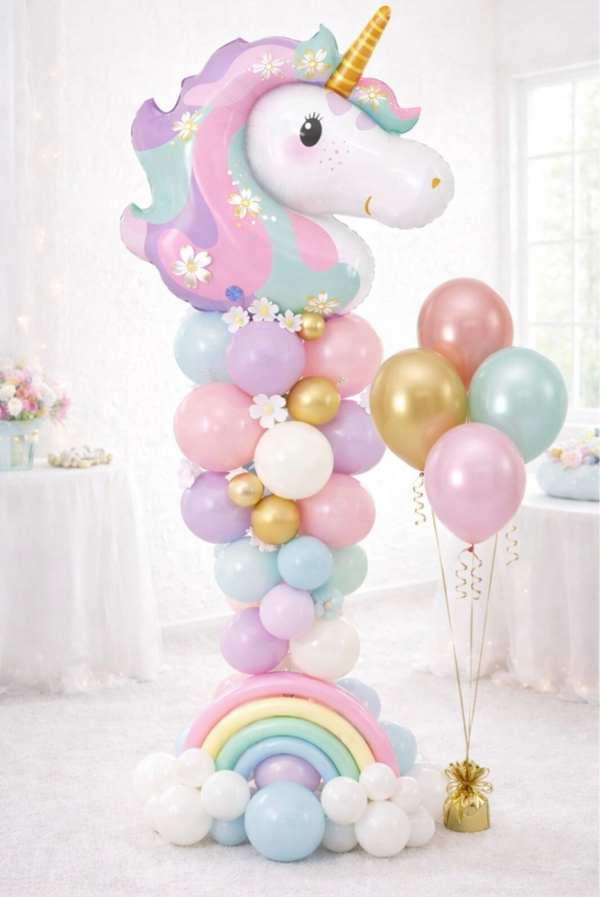 Unicorn met regenboog