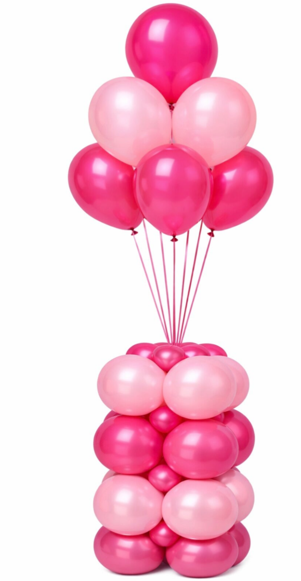 Zelfstaande pilaar met heliumtros van 7