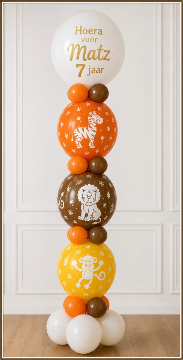 Pilaar van knoopballonnen
