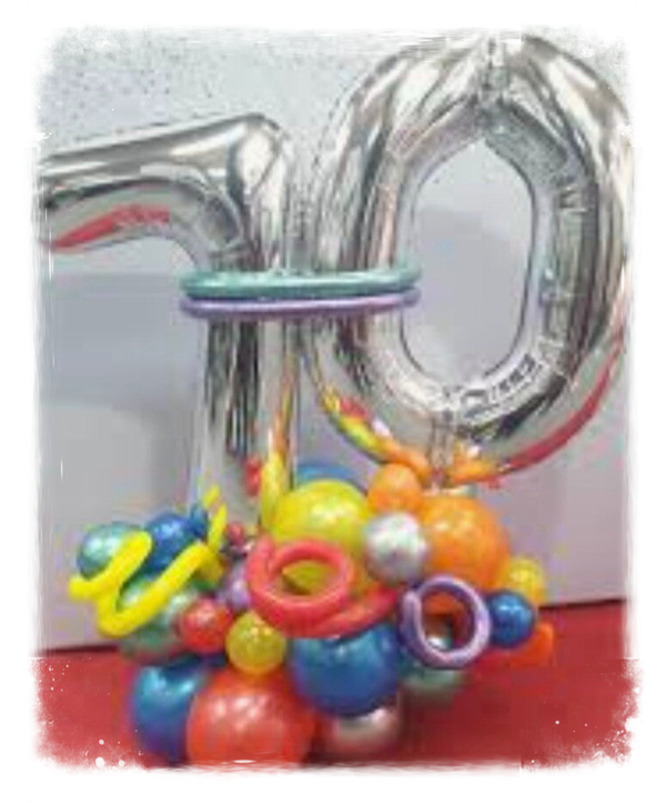 Cijferblok " Happy 70 the birthday "