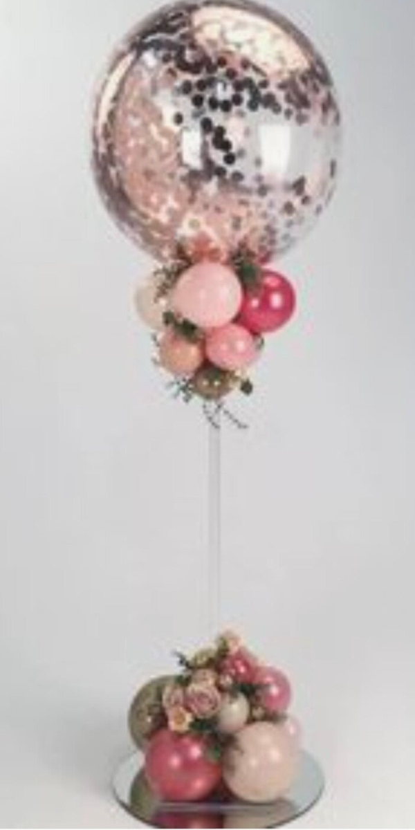 Glitterbubble op staander