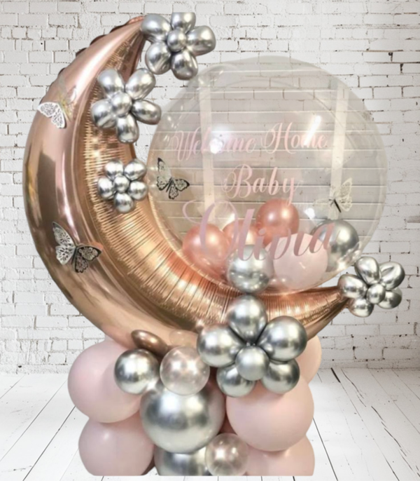 Ballonstuk met maan en bubble