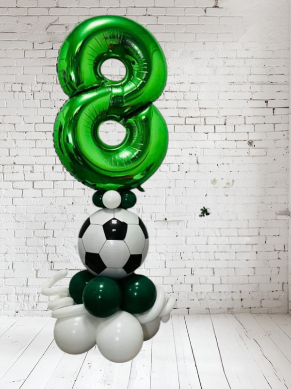 Ballonblok in voetbal thema