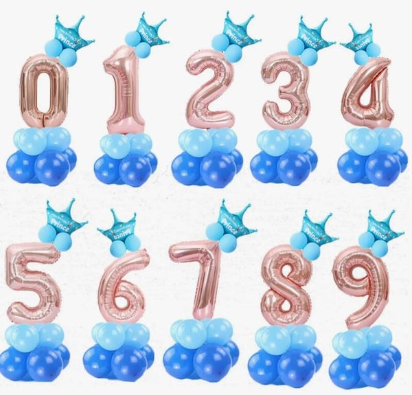 Tafelstuk verjaardag cijferballon