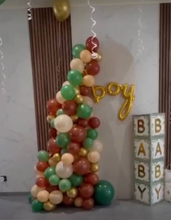 Ballonpiramide met dozen "BABY"