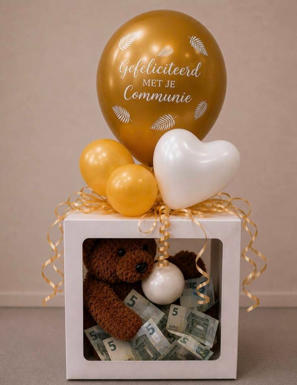 Cadeaubox communie met beer