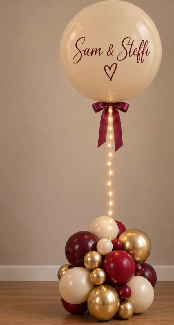 Gepersonaliseerde heliumballon met led