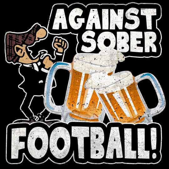 Against sober football sticker (50pcs)