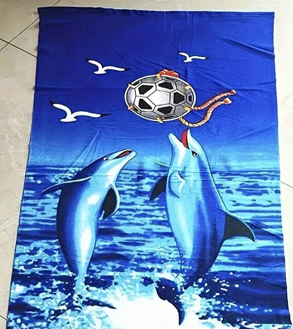 0058N - Serviette de plage Dauphin