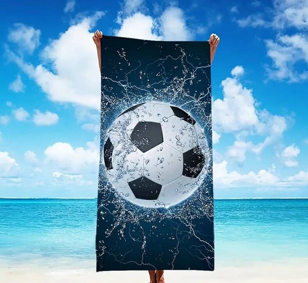 0063N - Serviette de plage Soccer