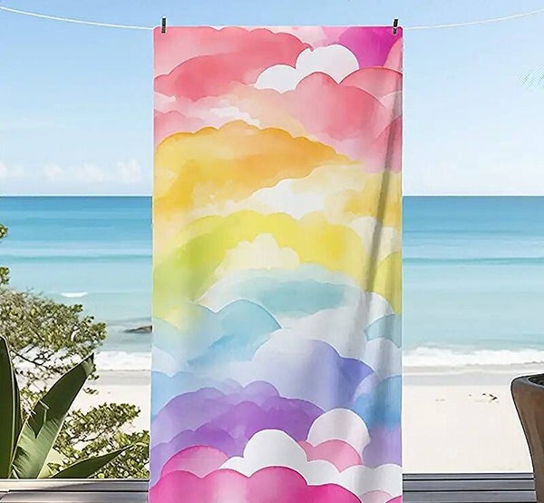 0065N - Serviette de plage Nuages