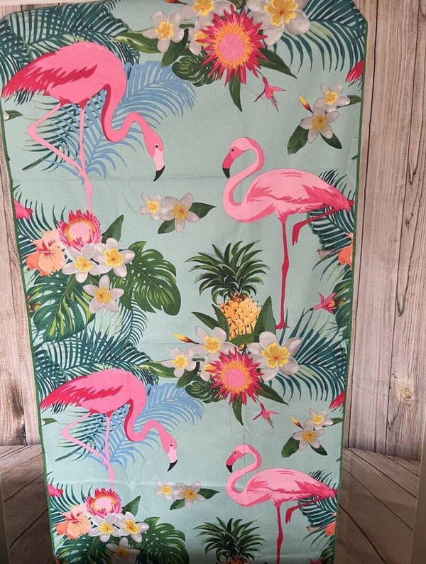 0089N - Serviette de plage Flamant