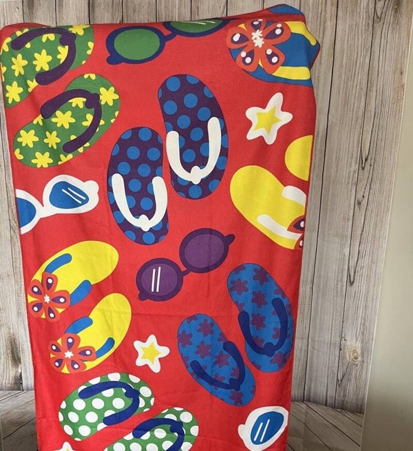 0090N - Serviette de plage Tropical