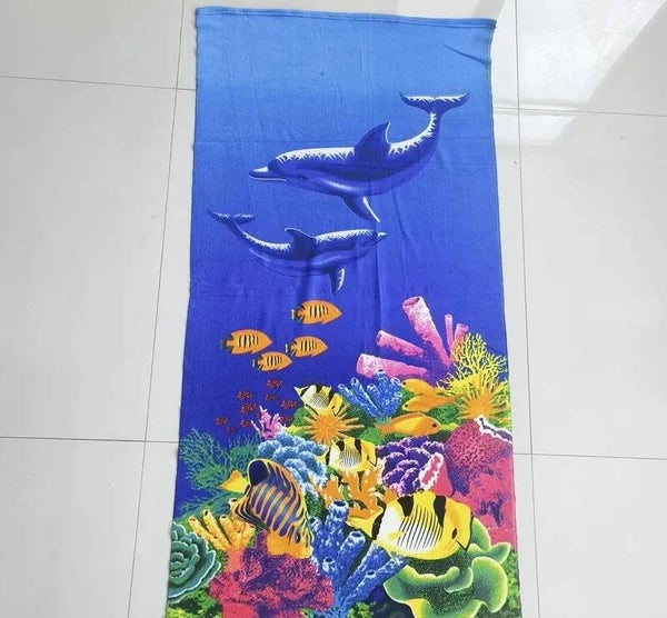 0109N - Serviette de plage Dauphin