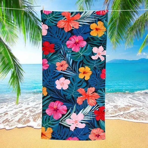0111N - Serviette de plage Pivoine