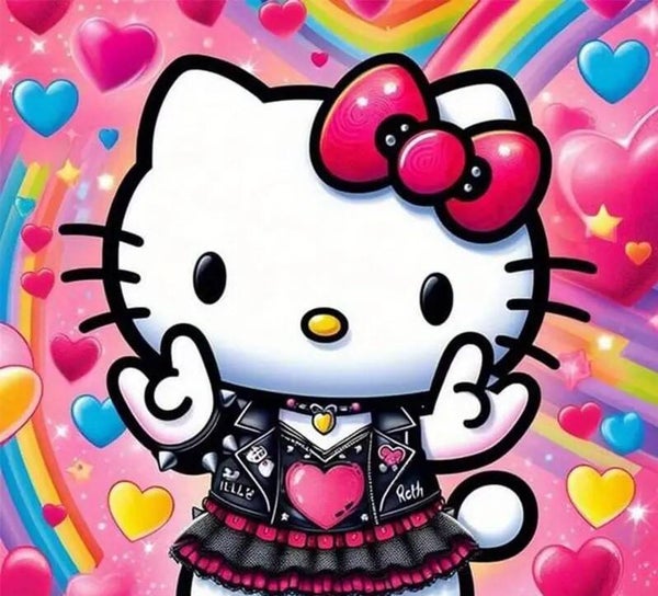 0119E - Peinture diamant Hello Kitty