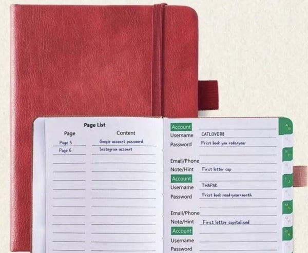 0135C - Carnet mot de passe