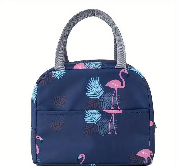 0161Z - Sac à lunch Flamant Bleu