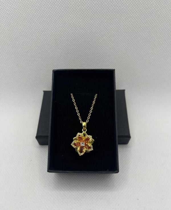 0256Q - Collier pendentif Fleur