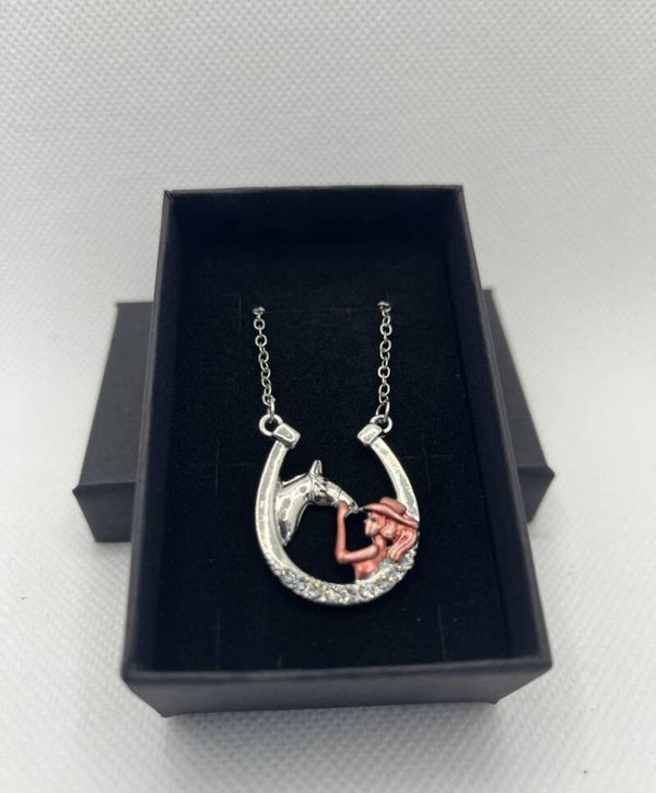 0258Q - Collier pendentif Fer a cheval