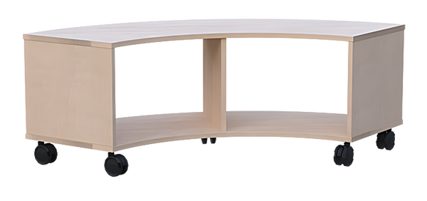 Viertelkreisschrank mit 2 offenen Fächern, Höhe 47,1 cm