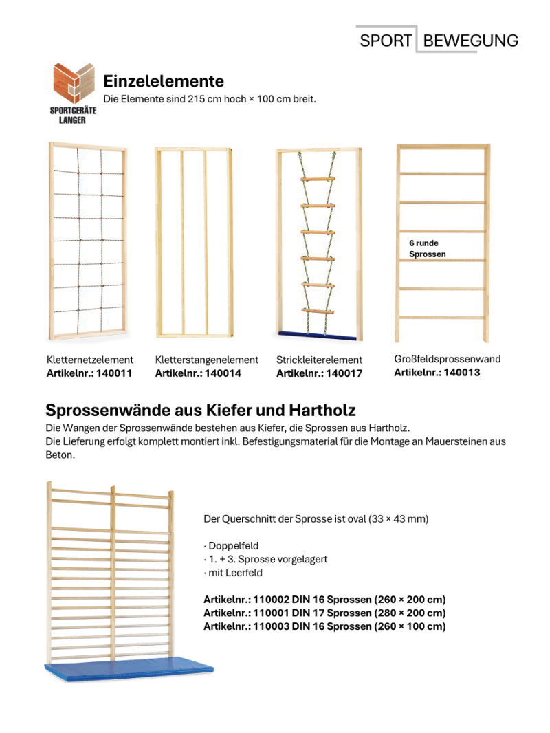 Kindergarten Bewegungsraum
