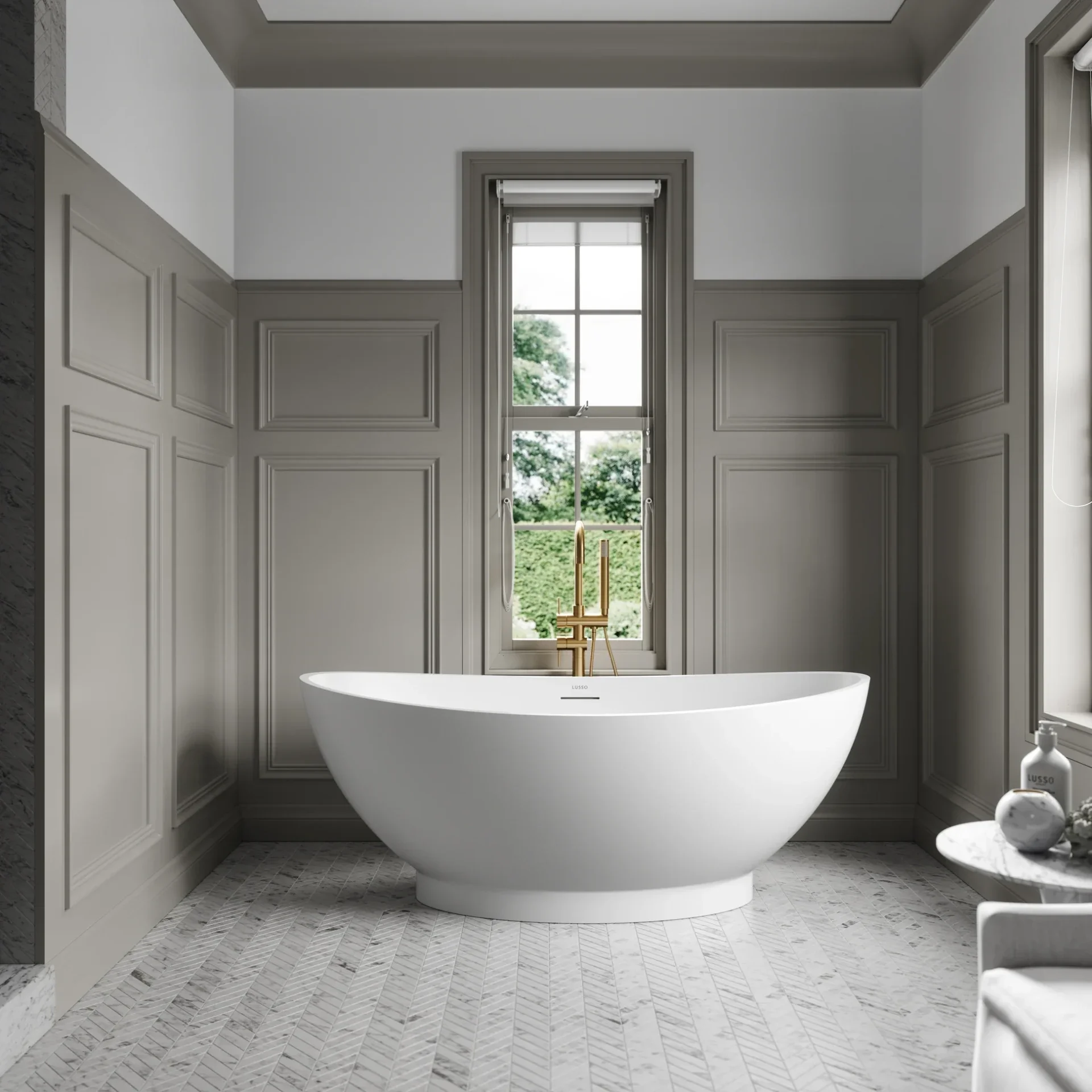 Lusso Light Oasis Mini Freestanding Bath 1550mm