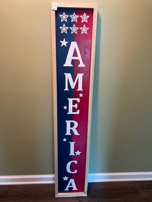 American porch sign