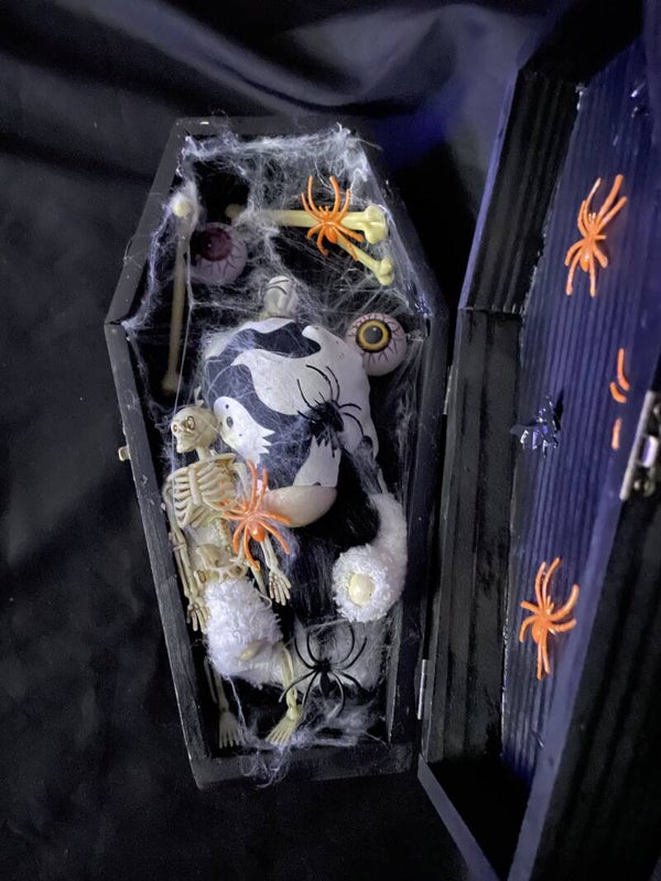 gnome in coffin girl