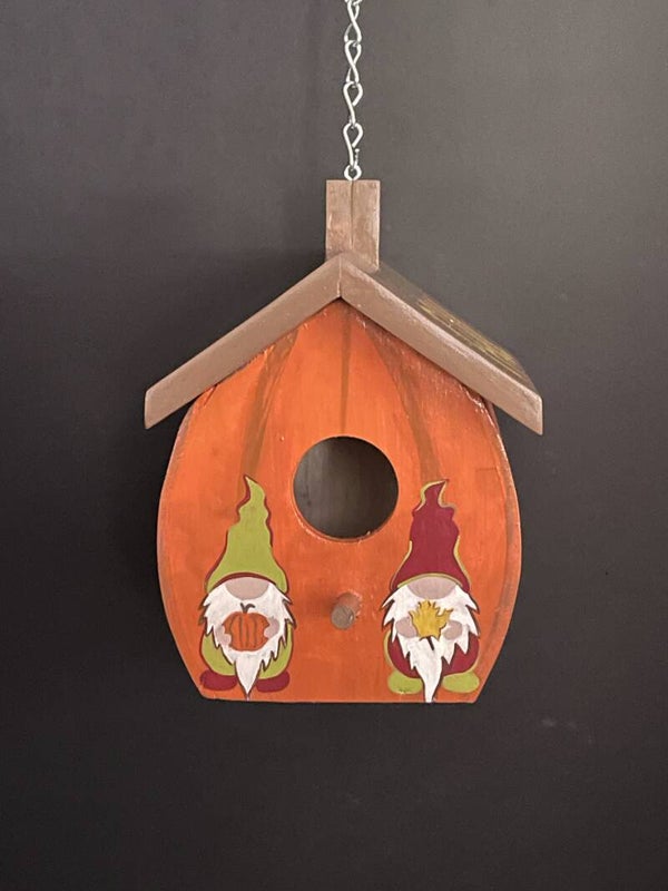 hello fall pumpkin birdhouse