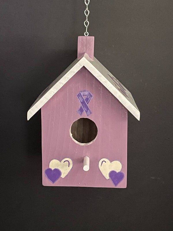 courage and strength gnome bird house